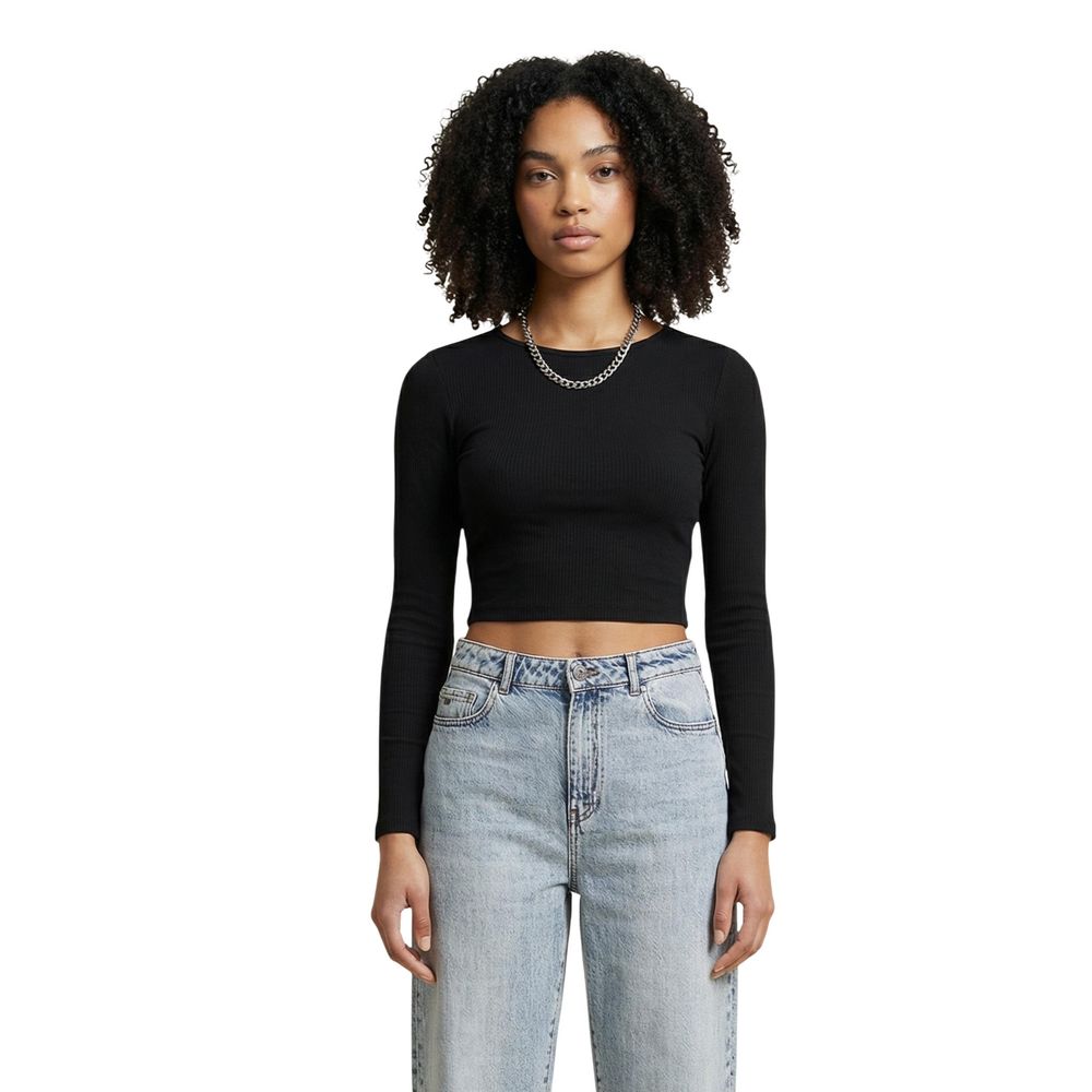 Black Viscose Sweatshirt