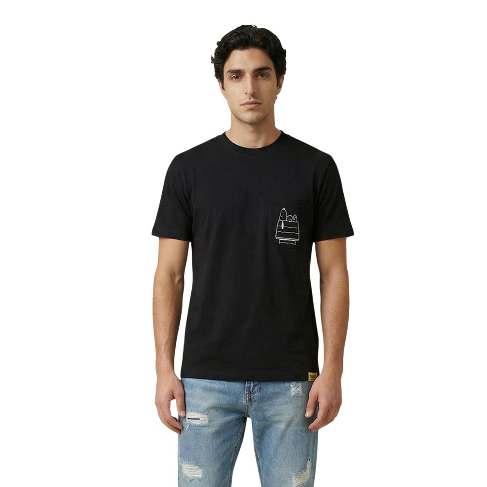 Black Cotton T-Shirt