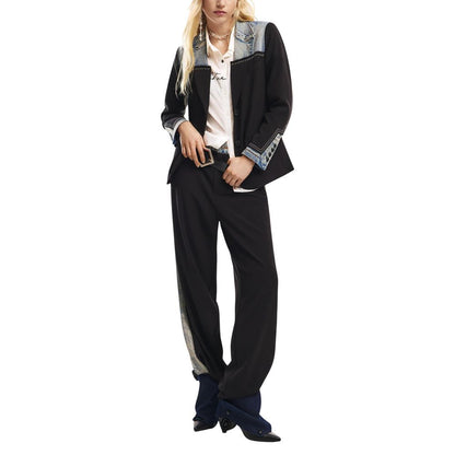 Black Cotton Blazer