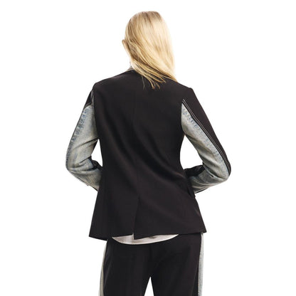 Black Cotton Blazer