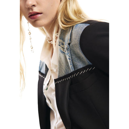 Black Cotton Blazer