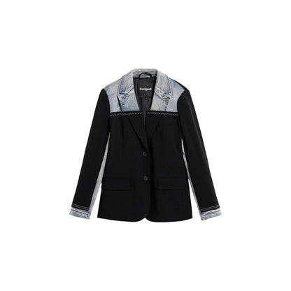 Black Cotton Blazer