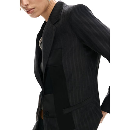Gray Polyester Blazer