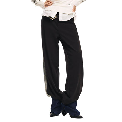 Black Polyester Pants