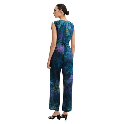 Blue Viscose Jumpsuit