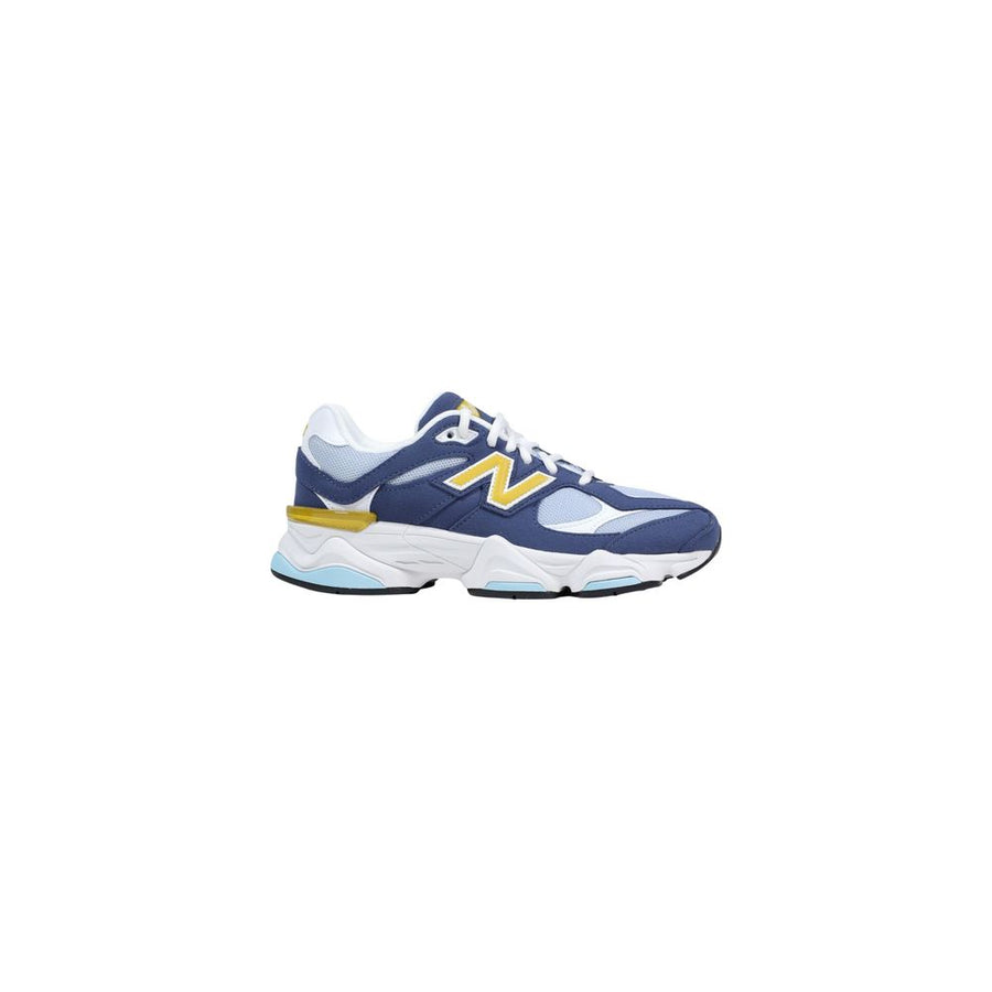 Blue Suede Leather Athletic Sneakers