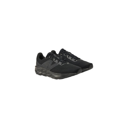 Black Synthetic Athletic Sneakers