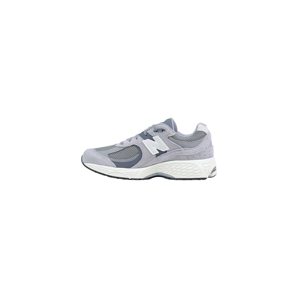 Gray Leather Athletic Sneakers