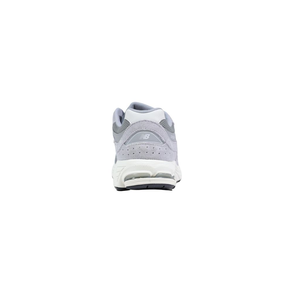 Gray Leather Athletic Sneakers