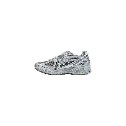 Silver Synthetic Athletic Sneakers