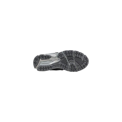 Silver Synthetic Athletic Sneakers