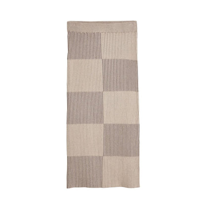 Beige Viscose Long Skirt