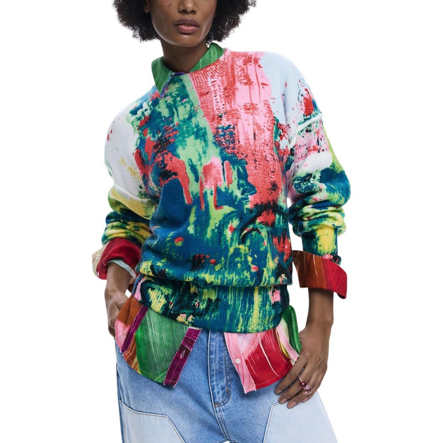Red Marabou Sweatshirt
