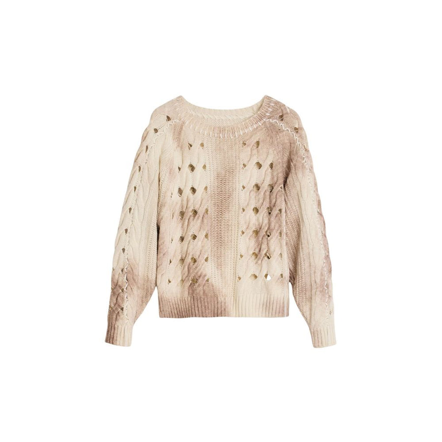 Beige Marabou Sweatshirt