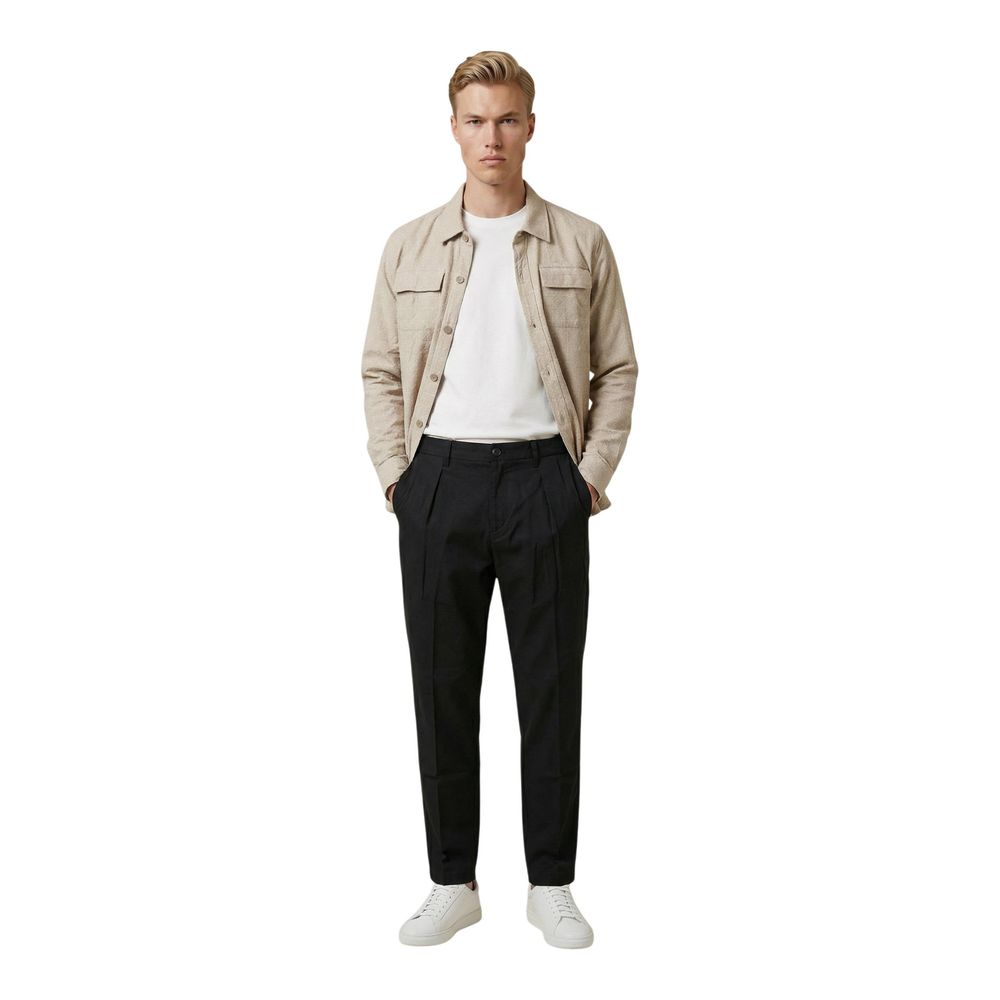 Beige Viscose Pattern Shirt