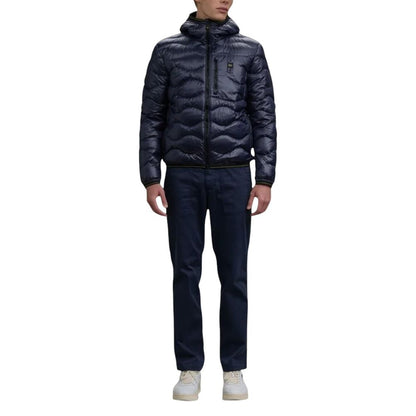Blue Polyamide Shell Jacket