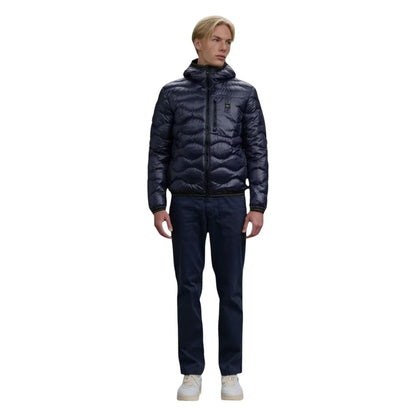 Blue Polyamide Shell Jacket