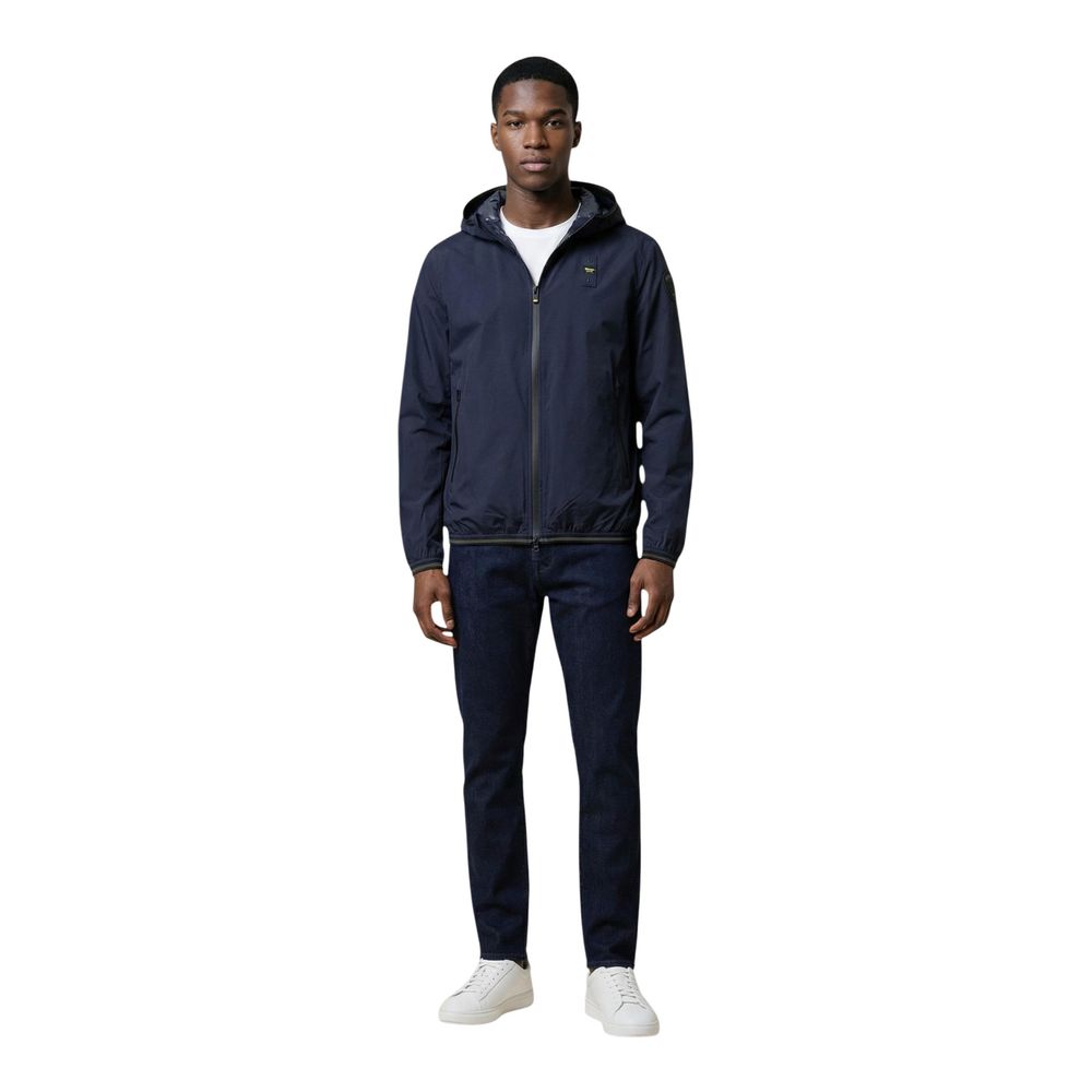 Blue Polyamide Shell Jacket