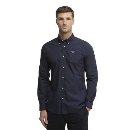 Blue Cotton Dress Shirt