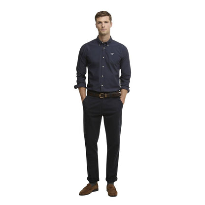 Blue Cotton Dress Shirt
