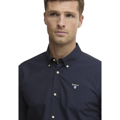 Blue Cotton Dress Shirt