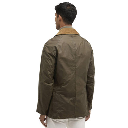 Green Cotton Full-Length Jacket