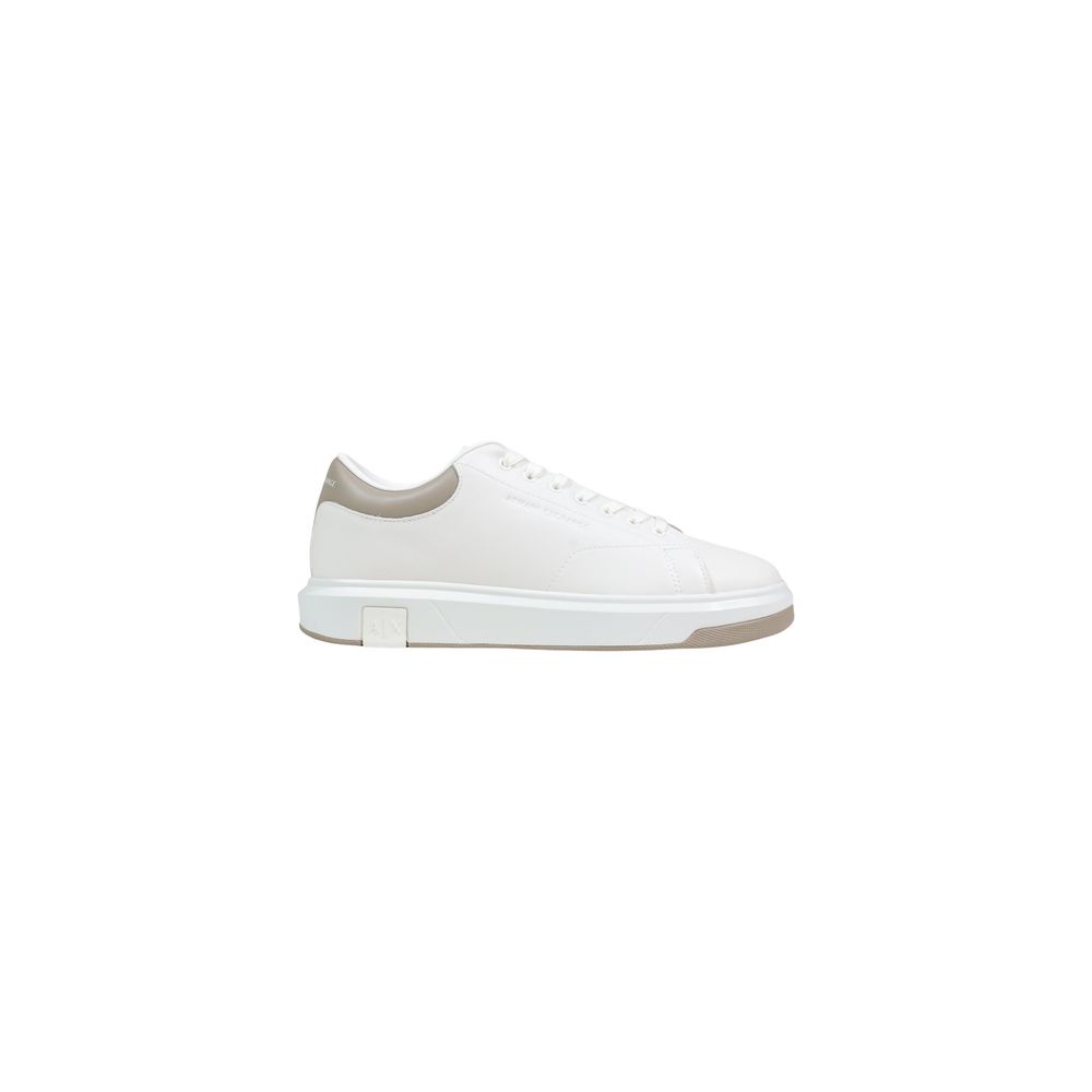 Cream Leather Low Top Sneakers