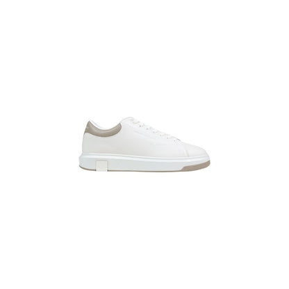 Cream Leather Low Top Sneakers