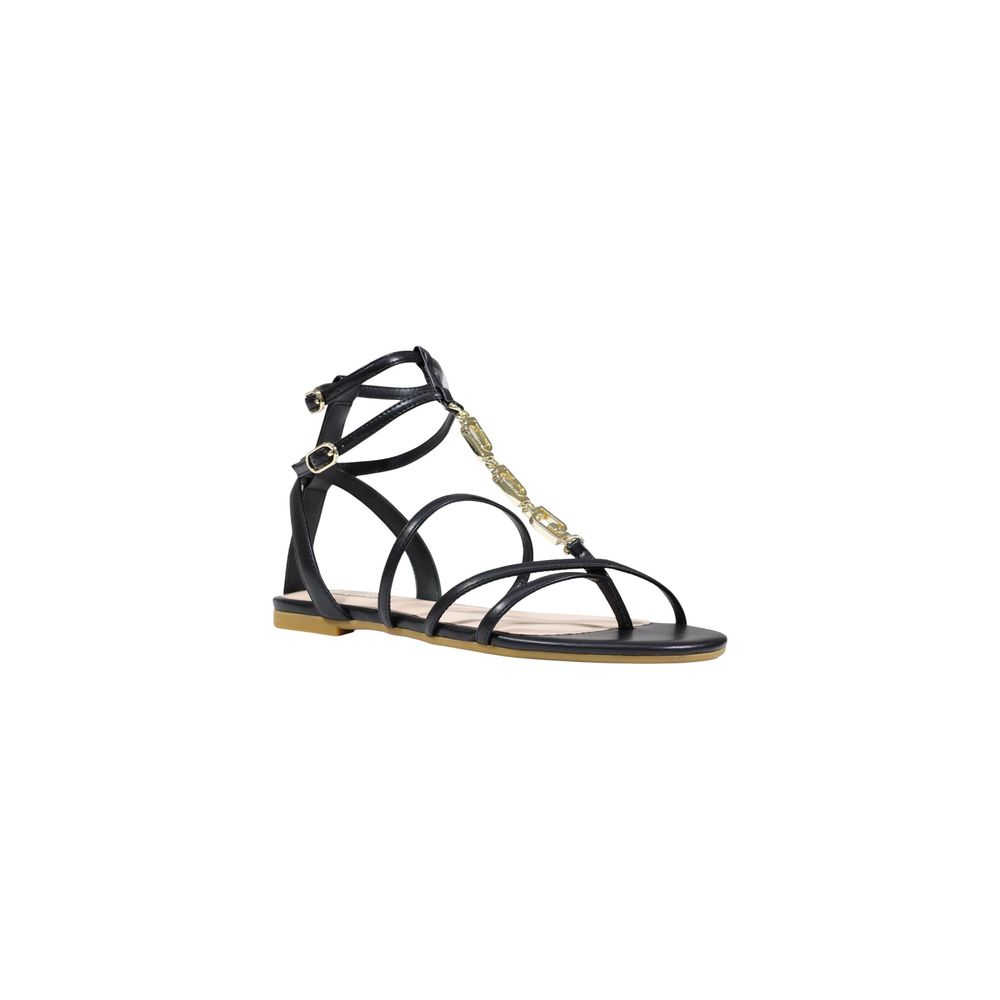 Black Polyethylene Flat Sandals