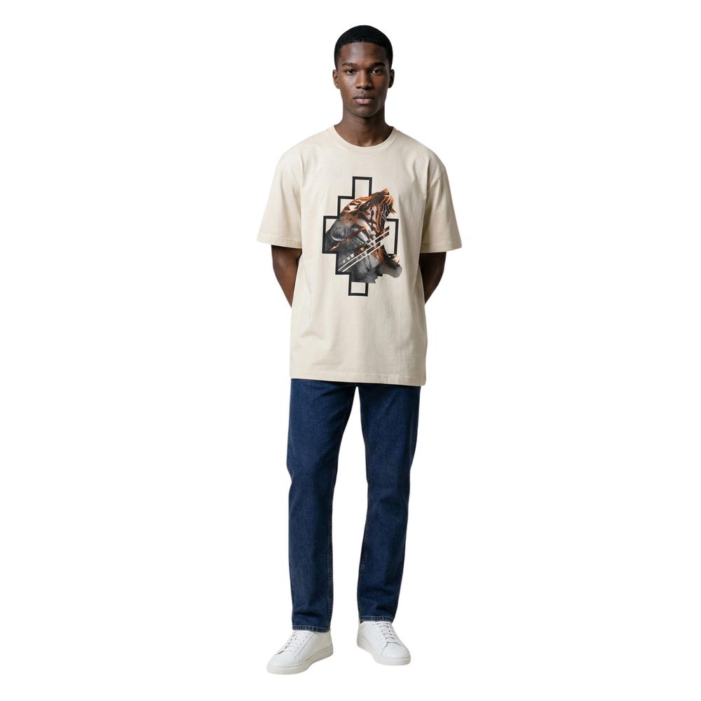 Beige Cotton T-Shirt