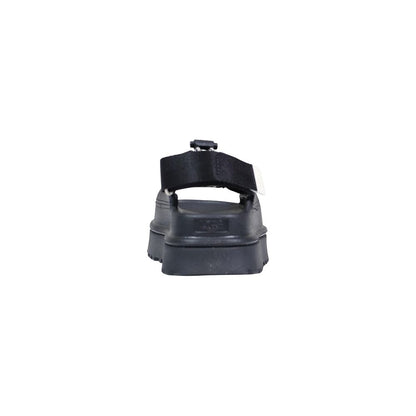 Black Polyethylene Flat Sandals