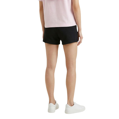 Black Recycled Cotton Short And Mini Shorts
