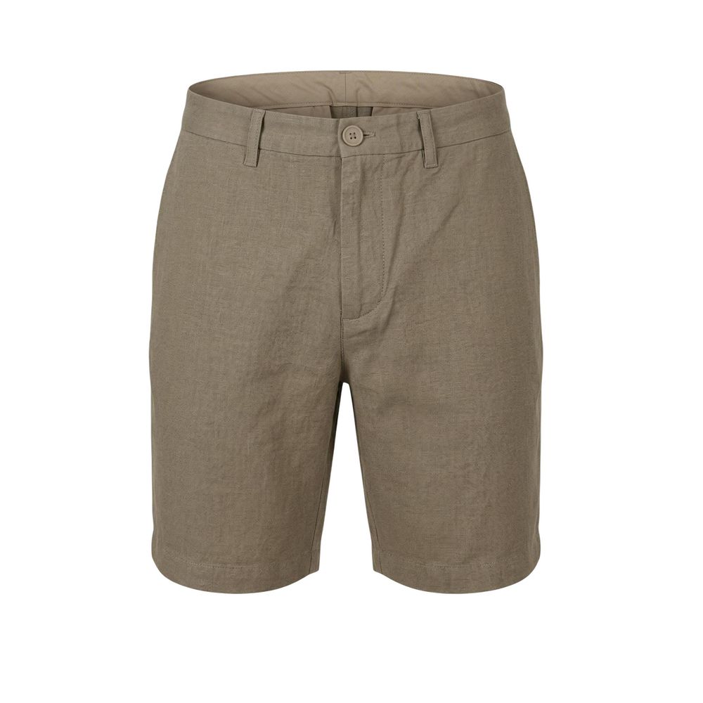 Green Cotton Bermuda Shorts