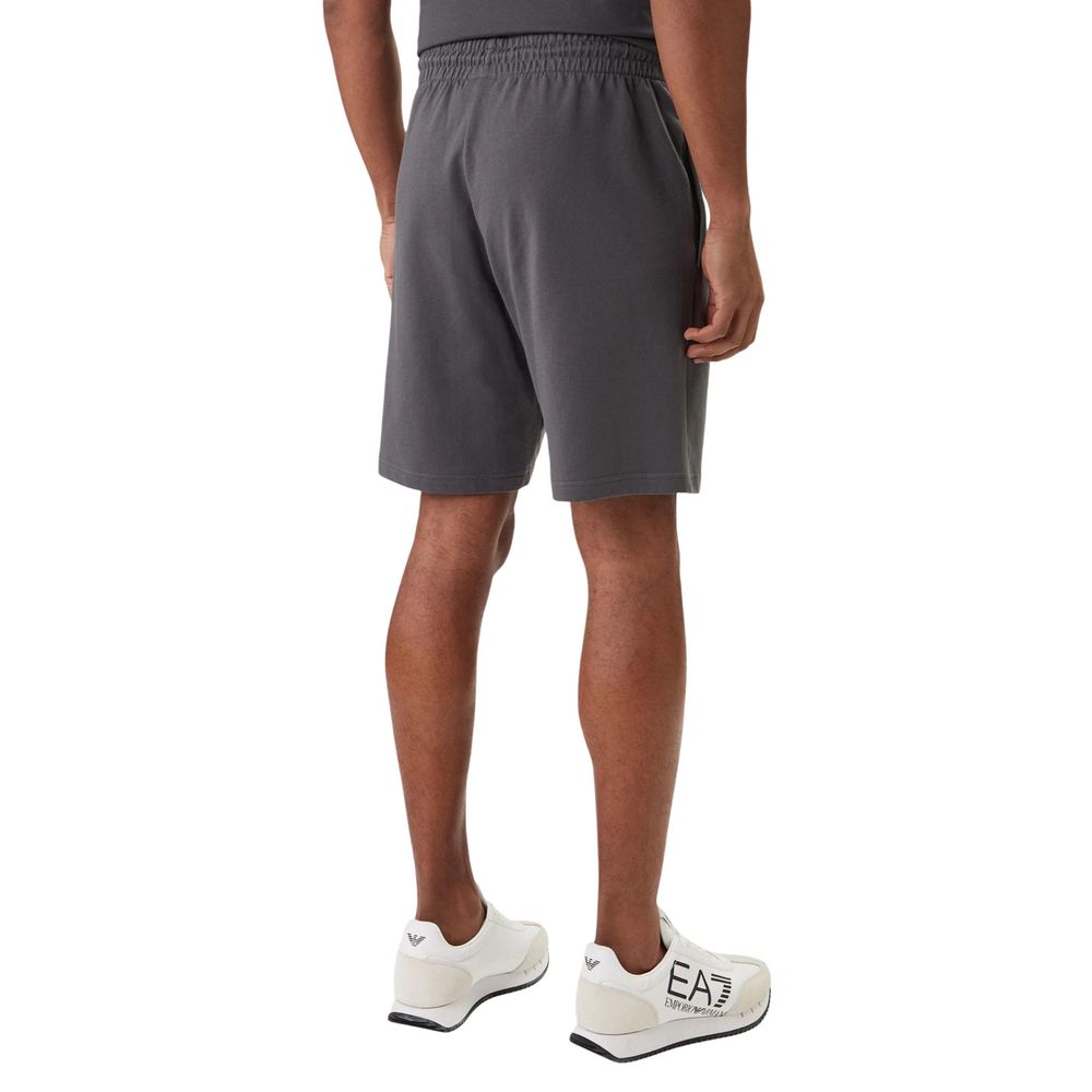Gray Cotton Bermuda Shorts