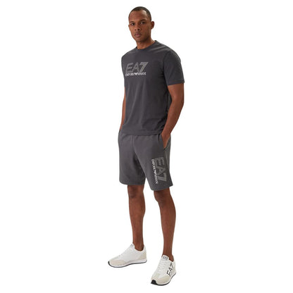 Gray Cotton Bermuda Shorts