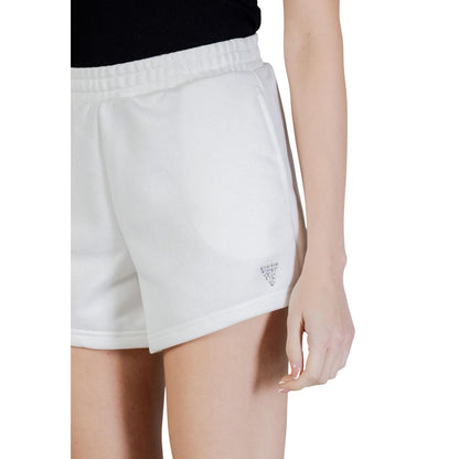 White Polyester Short And Mini Shorts