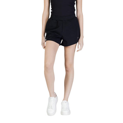 Black Polyester Short And Mini Shorts