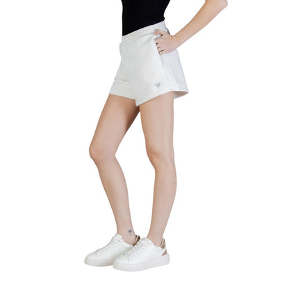 White Polyester Short And Mini Shorts