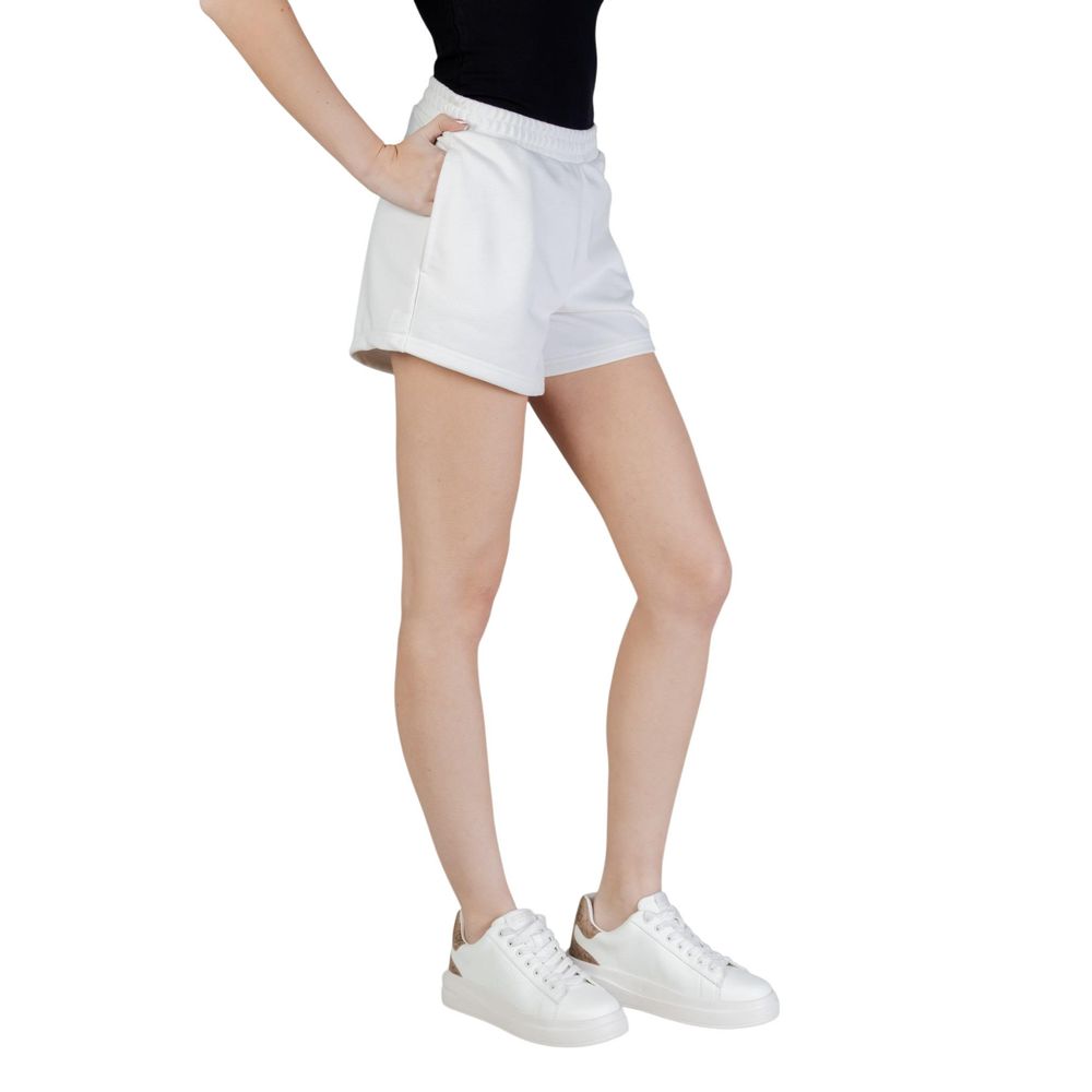White Polyester Short And Mini Shorts