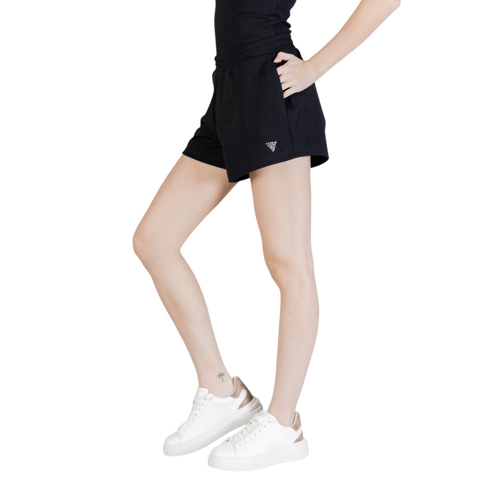 Black Polyester Short And Mini Shorts
