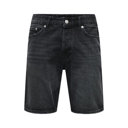 Black Denim Shorts