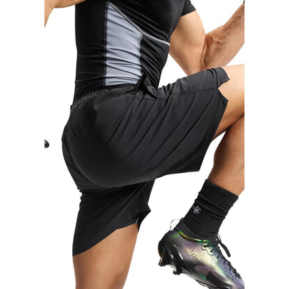 Black And White Polyester Bermuda Shorts
