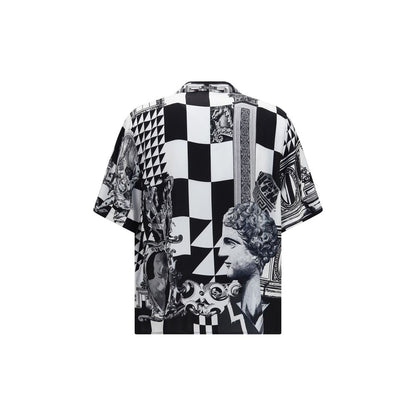 Black Silk Shortsleeve Shirt
