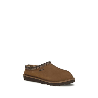 Brown Nubuc Leather Clogs