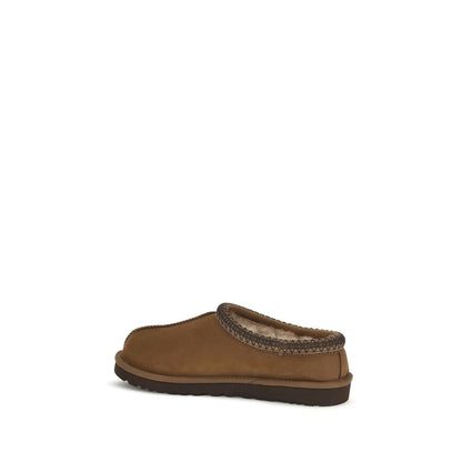 Brown Nubuc Leather Clogs