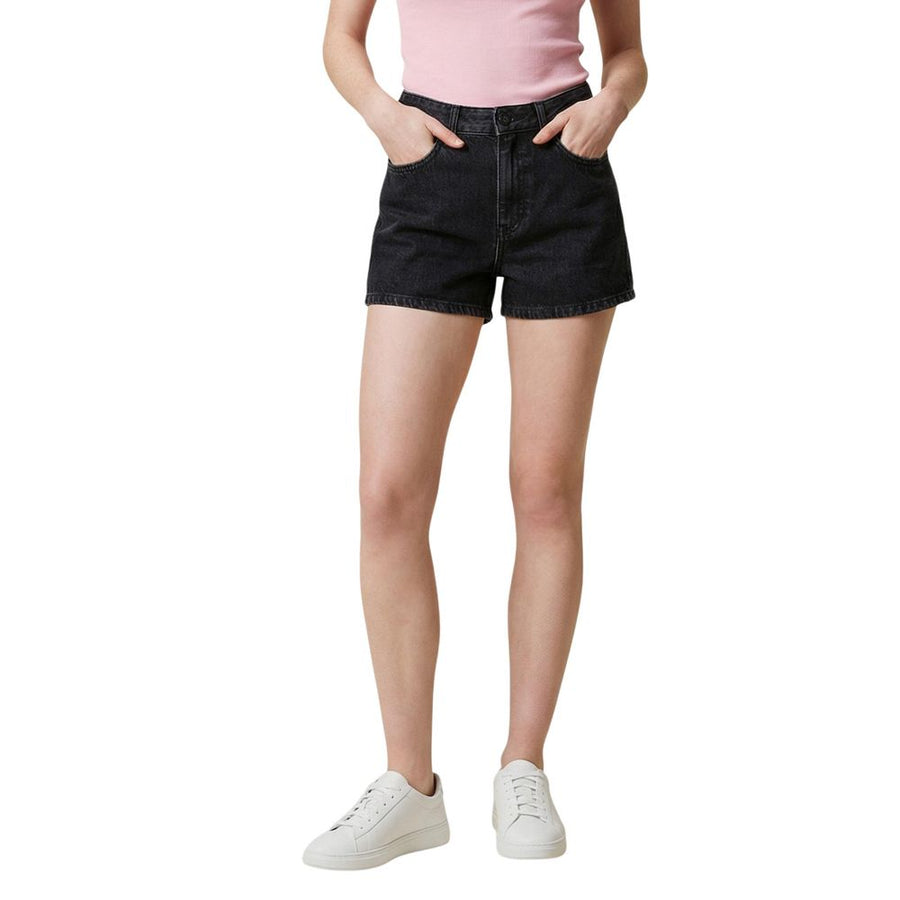 Black Denim Shorts