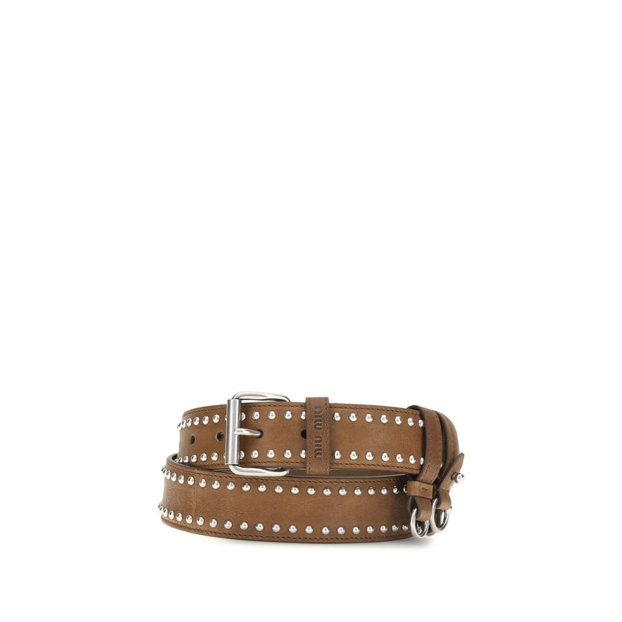 Brown Suede Leather Regular Belt