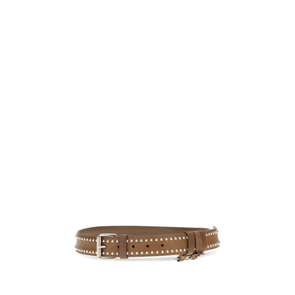 Brown Suede Leather Regular Belt