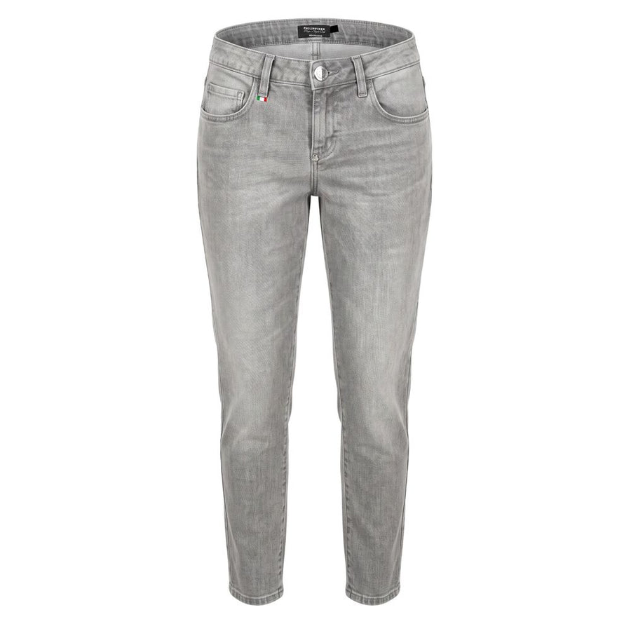 Grey Cotton Women's Jeans