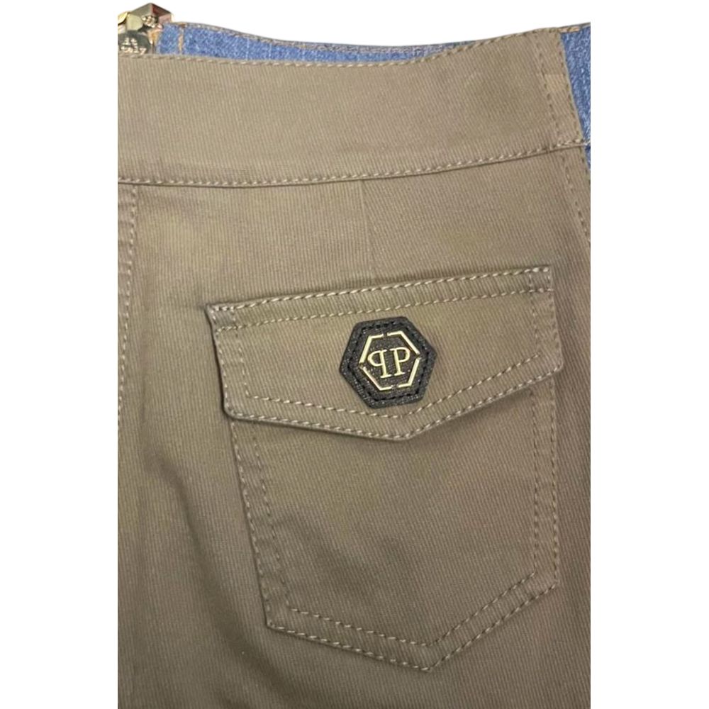 Blue Cotton Women Skirt